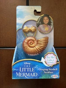 Jakks Pacific Disney The Little Mermaid Singing Seashell Necklace Light & Sounds - Picture 1 of 5