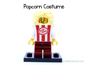 Lego POPCORN COSTUME Series 23 CMF 71034 COL23-7 Minifig - NEVER ASSEMBLED - Picture 1 of 7