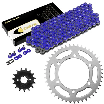 Drive Chain & Sprockets Kit fits Kawasaki KL250 KLR250 1984 1985 1986 1987-2005 - Image 1 of 4