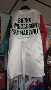 WWF WWE Bruno Sammartino the living legend green white & red signed robe w JSA - Picture 1 of 4