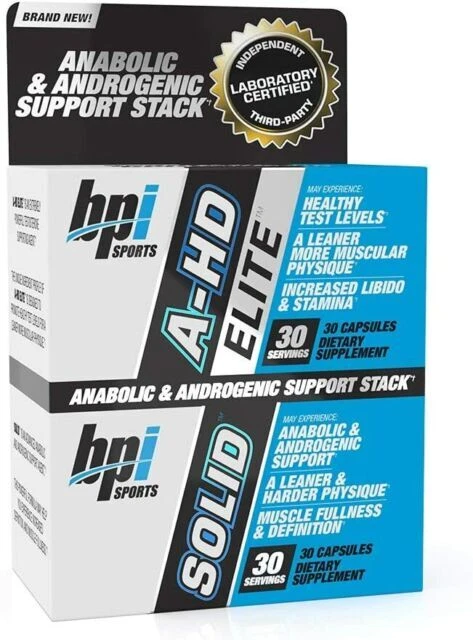BPI Sports A-HD Elite/Solid Test Booster - Pack of 60