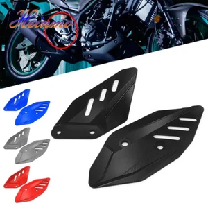 Motorcycle CNC Footpeg Footrest Heel Plate Guard For 2019 - 2023 R3 MT-03 - Picture 1 of 7