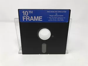 Vintage 10th Frame Pro Bowling Simulator 1986 Computer 5 1/4" Floppy Disk Game - Picture 1 of 4
