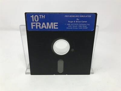 Vintage 10th Frame Pro Bowling Simulator 1986 Computer 5 1/4" Floppy Disk Game - Image 1 of 4