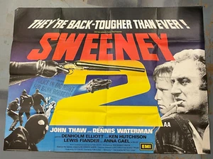 The Sweeney 2 Film Poster, 1978 Original UK Quad Cinema Poster, - Picture 1 of 15