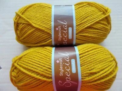 Stylecraft Special Chunky yarn, Mustard, lot of 2 (157 yds each) - Image 1 of 2