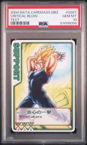 PSA10 No.028T Son Goku Dragon Ball Data Carddass Location Test Version 2004 - Picture 1 of 2