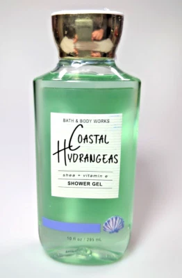 Bath & Body Works COASTAL HYDRANGEAS Shower Gel Body Wash Apple Ocean Scent NEW - Image 1 of 2