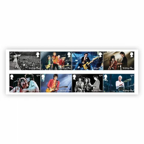 Royal Mail - The Rolling Stones - Stamp set of 8 stamps - MNH Cover