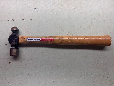 BLUE POINT Tools Ball Peen Hammer w/Hickory Handle Vintage Made in USA - Image 1 of 4