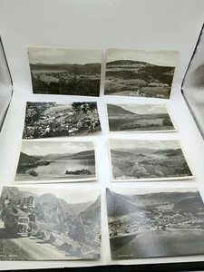 Norway Vtg Postcards Lot of 8 Hardanger Voss Bergen Naerodalen Etc BW Photos - Picture 1 of 9