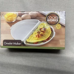 New Cooks Works Omelet Maker #3329 Dishwasher Safe BPA Free - Picture 1 of 5