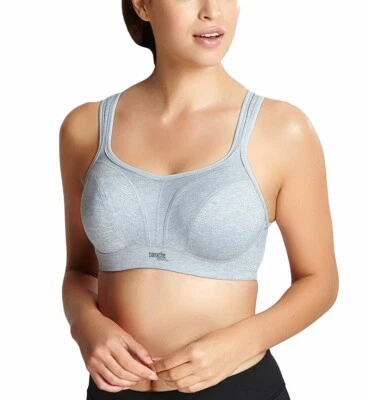 Sujetador deportivo Panache #5021 gris con aros para mujer talla 34GG USADO EN EXCELENTE ESTADO Foto 1 de 3