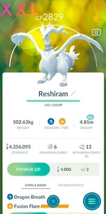 Reshiram XL o XXL | registrado tr-de | Tr-de Go ✨ - Imagen 1 de 4