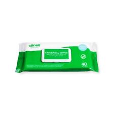 Clinell Anti-Bac Hand Cleaning & Surface Wipes 40 Pack x 24 Universal CW40