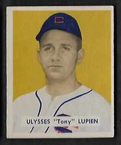 1949 BOWMAN BASEBALL CARD #141 ULYSSES TONY LUPIEN VG/EX - Picture 1 of 2
