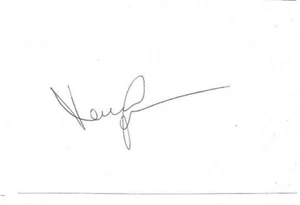 Dr Doctor Who - Leslie Grantham signed 5" x 3" white card - Kiston - Picture 1 of 1