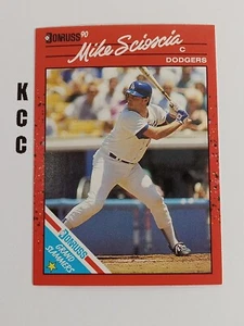 1990 Donruss Baseball Grand Slammers #7 Mike Scioscia Los Angeles Dodgers - Picture 1 of 2