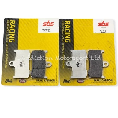 SBS Dual Carbon Front Brake Pads for Triumph Speed Triple 1050 2005-2007 - 782DC - Image 1 of 3