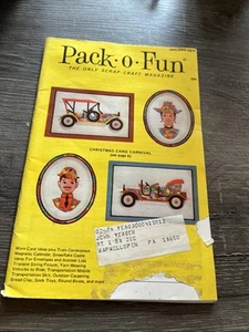 1974 January Pack-o-Fun Magazine, Christmas Card Carnival - Picture 1 of 2