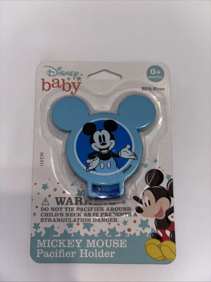 Porta Chupete Disney Baby Mouse - Nuevo - Azul Mickey Mouse Foto 1 de 2