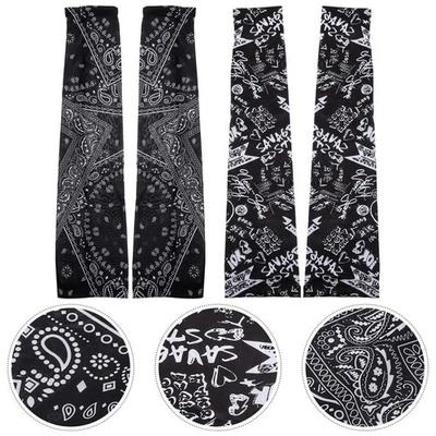  4 Pairs Manica Per Braccio Manicotti Pallavolo Copertura Delle Maniche Corre - Image 1 of 4