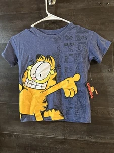 Toddler Blue Garfield TShirt Size 5T NWT Nickelodeon Comic - Picture 1 of 4