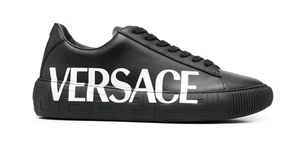 Versace Men's Greca Logo Low Top Sneaker Sz 41 - 8 US New $775 DSU8404 DV51G - Picture 1 of 5