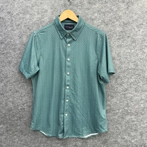 Camisa con botones JACHS para hombre informal de uso diario, relajada, patrón verde, M NUEVA - Imagen 1 de 11