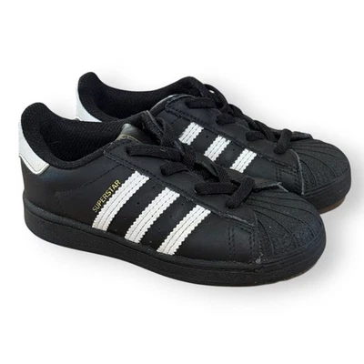 Tênis Adidas Superstar I Infantil Core Preto-Nuvem Branco Tamanho 9k - Imagem 1 de 4
