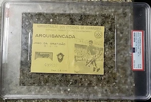 GARRRINCHA Last Game PSA 2 PoP 2 Brazil ⚽️ 🇧🇷 Rarity Farewell ⚽️ Ticket - Picture 1 of 7