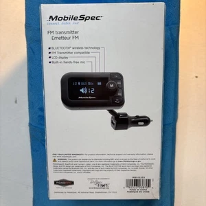 MobleSpec FM Transmitter Bluetooth Hands Free Mic LCD Dispatch Road Pro Connect - Picture 1 of 4