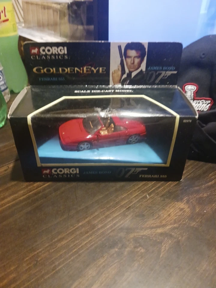 JAMES BOND 007 FERRARI 355 GOLDENEYE CORGI 1995 DIECAST In Box - Image 1 of 4