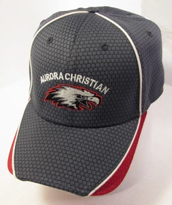 Cappello Aurora Christian Eagles unisex L/XL elasticizzato aderente grigio nido d'ape berretto Hillinois - Foto 1 di 14