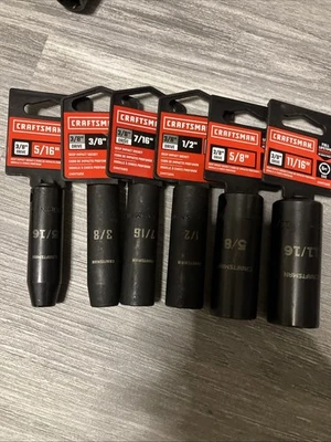 Craftsman 3/8” Drive Deep Impact Socket 6  Piece  (New with Tags) Read - Image 1 of 4