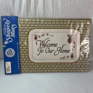 Alfombrillas Millie’s Shapely de colección Welcome To Our Home punto de cruz 9”x12” - Imagen 1 de 5