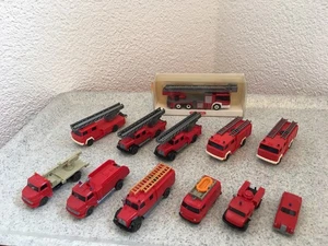 Konvolut Feuerwehrauto & Feuerwehrlastwagen 1:87 von Wiking bespielt aber gut! - Bild 1 von 13
