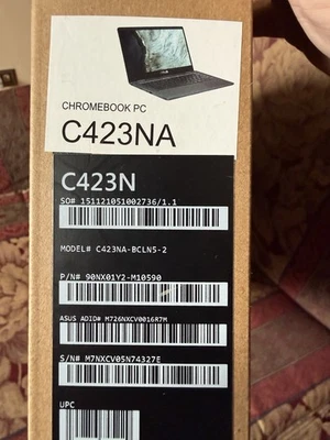 Asus Chromebook Model C423NA - Image 1 of 4