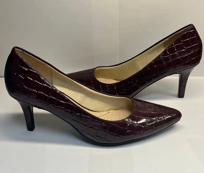 ZAPATO LIFE STRIDE BORGOÑA TACÓN MUJER TALLA 10M Foto 1 de 3