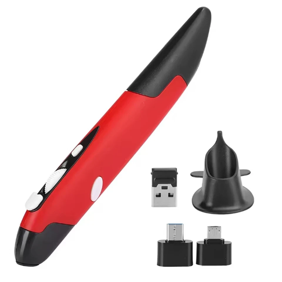 Ergonomische Maus Maus Stift Typ Maus USB Computer PC Teile Kabellos 2.4G8951 - Bild 1 von 1