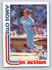 1982 Topps Baseball Card "in action" Amos Otis #726