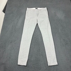Pantalones chinos J Crew para hombre 28x32 484 ajustados rectos grises elásticos bolsillos de algodón - Imagen 1 de 9