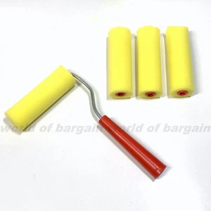 Foam PAINT Rollers Mini Handle Refills Replacement Cover 3/8 inch NAP LATEX /OIL - Picture 1 of 3