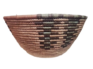 Vintage  Hausa tribe Handmade Basket  #3 - Picture 1 of 11