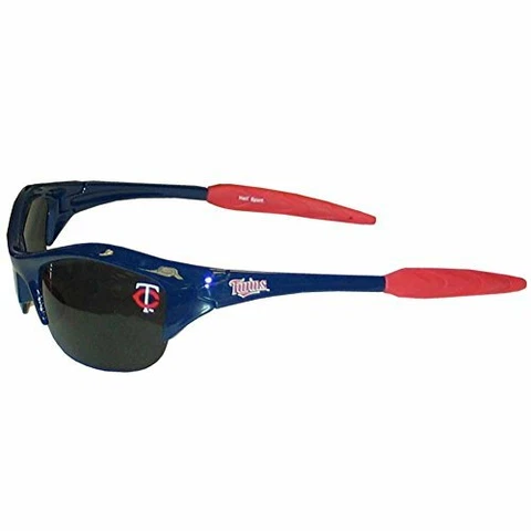 Minnesota Twins MLB Blue Rimless Blade Sunglasses UV Protection Adult Men's Cover