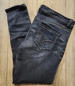 HANG TEN TALLA 7 RIZADO TIRO BAJO PRELAVADO PREFAÑIDO CÓMODO AZUL JEANS MUJER - Imagen 1 de 15