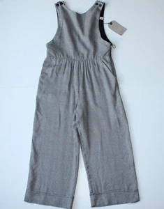 Zara The Soft Collection Girl's Gray Sleeveless Wide Leg Jumpsuit size 10 NWT - Picture 1 of 5