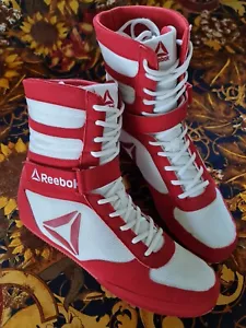 RARE/ORIGINAL Reebok Combat Mayweather Boxing Boots Size UK10 Limited Edition - Picture 1 of 7