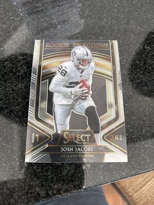 2019 Panini Select JOSH JACOBS Rookie Selections  RC Raiders - Image 1 of 2