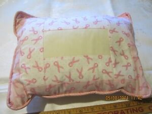 Small Homemade Cancer Themed Pillow 9"X12"